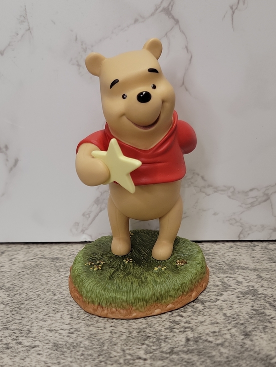 Winnie-the-Pooh Other - Vintage Winnie The Pooh & Friends Figurine Enesco Wishing Star To Brighten Day